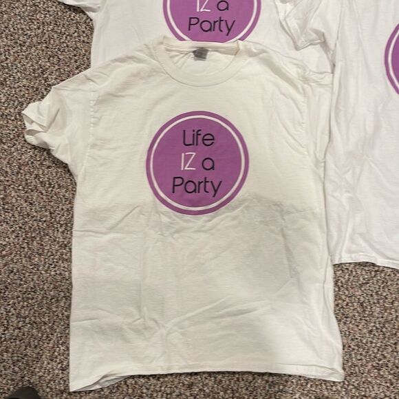 LIFE IZ A PARTY TEE Custom Tee - Picture 2 of 2